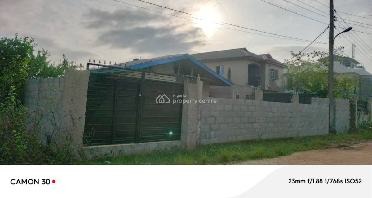 Fully Fenced and Gated Plot of Land with 4-room Tenement Bungalow, Arigbede Estate, Ojodu Berger, Ojodu, Lagos, Detached Bungalow for Sale