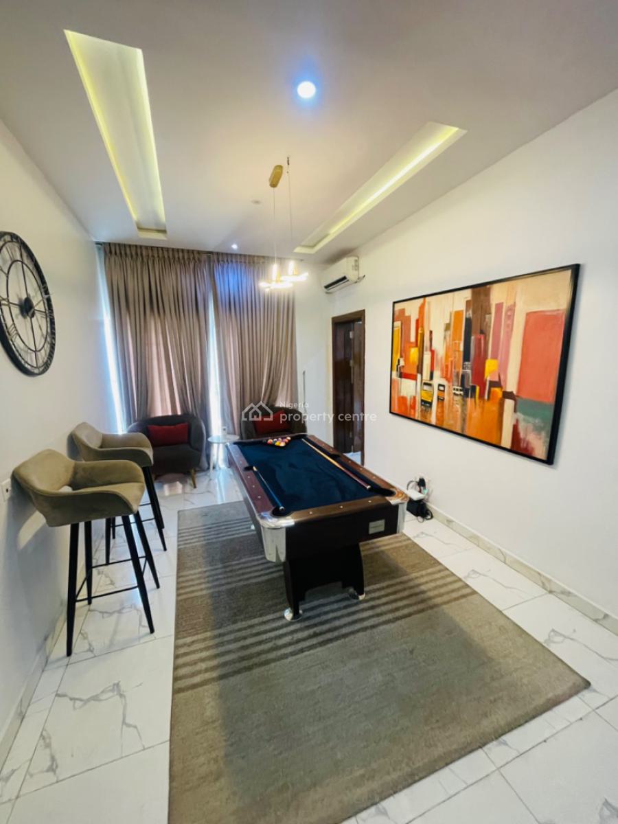 Exclusive 4 Bedroom Self Compound with Snooker Board, Agungi, Lekki, Lagos, Detached Duplex Short Let
