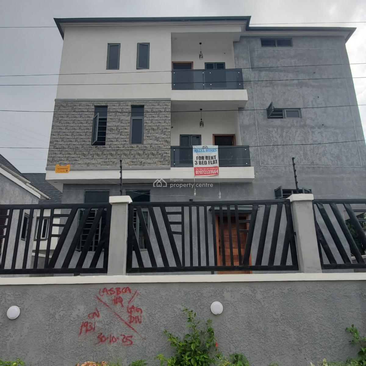 Beautiful  3 Bedroom Apartment  Within a Serene Environment, Osapa, Lekki, Lagos, Flat / Apartment for Rent