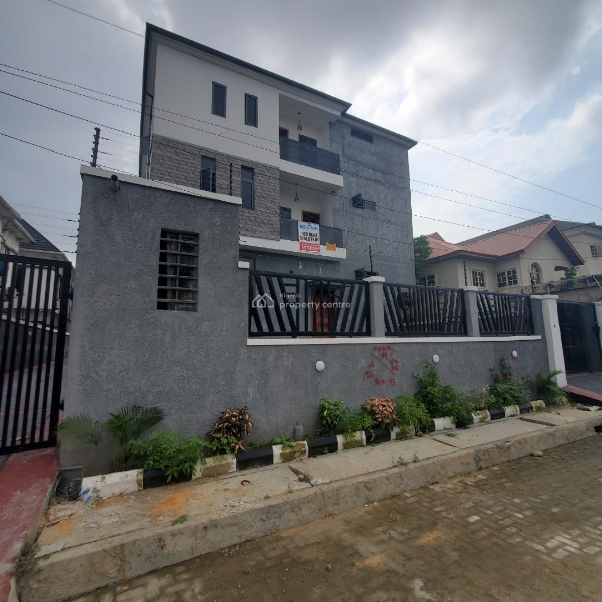 Beautiful  3 Bedroom Apartment  Within a Serene Environment, Osapa, Lekki, Lagos, Flat / Apartment for Rent