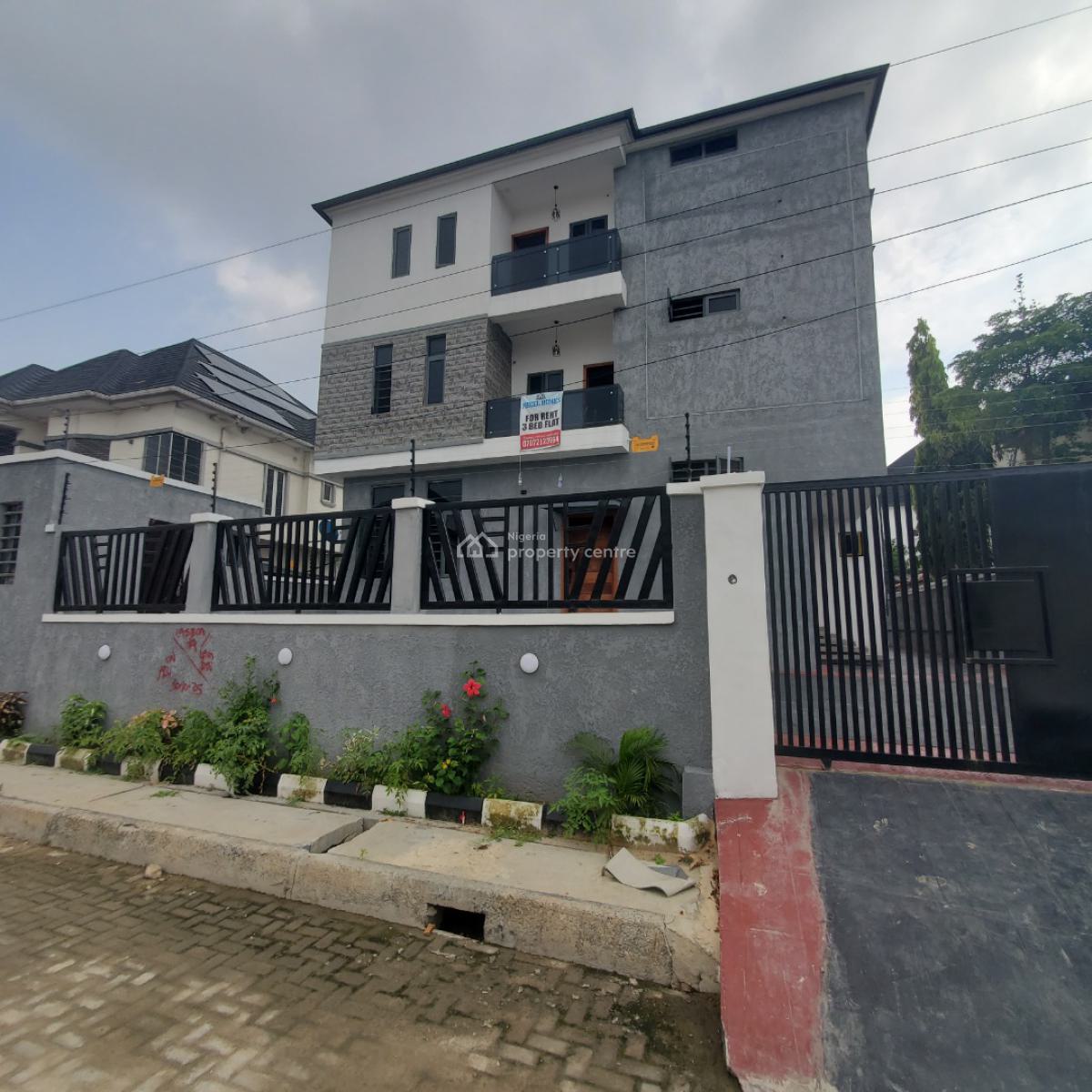 Beautiful  3 Bedroom Apartment  Within a Serene Environment, Osapa, Lekki, Lagos, Flat / Apartment for Rent