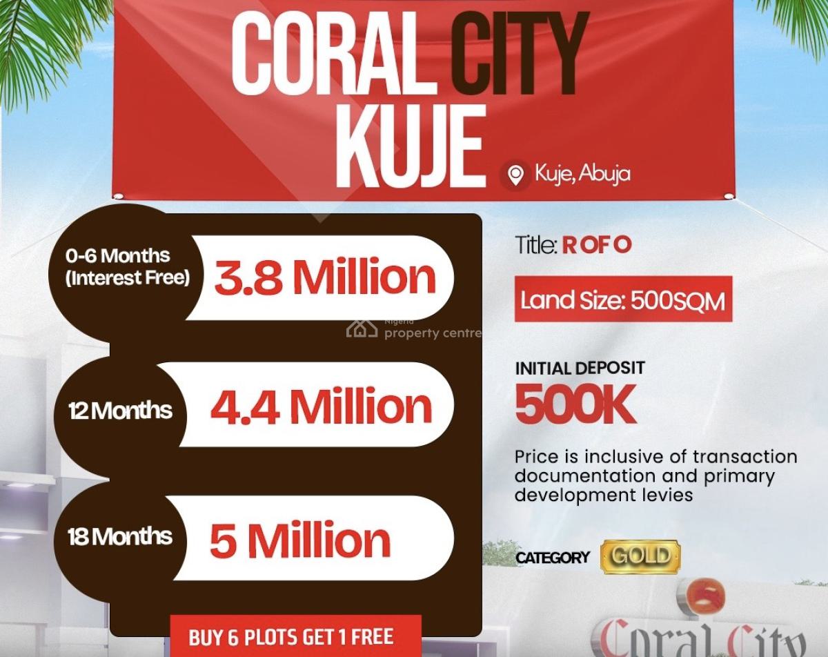 Affordable and Verified Dry Land, Coral City, Kuje, Abuja, Mixed-use Land for Sale