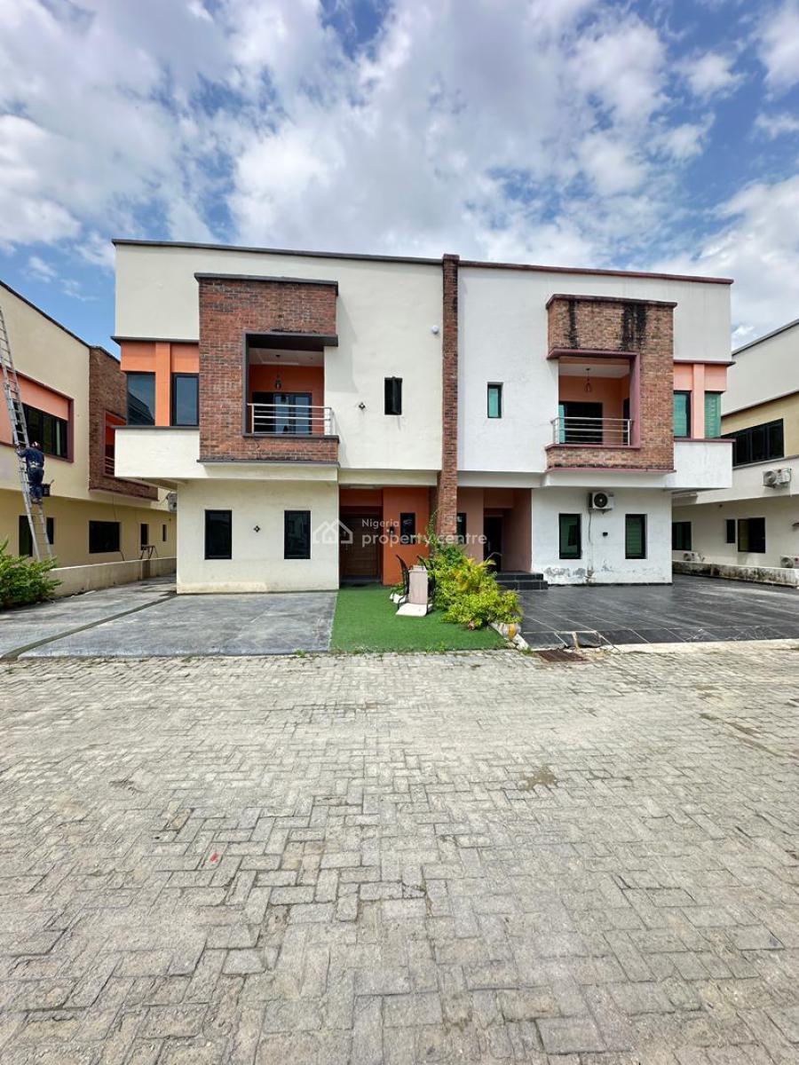 4 Bedroom Semi-detached Duplex with Bq, Ikate, Lekki, Lagos, Semi-detached Duplex for Rent