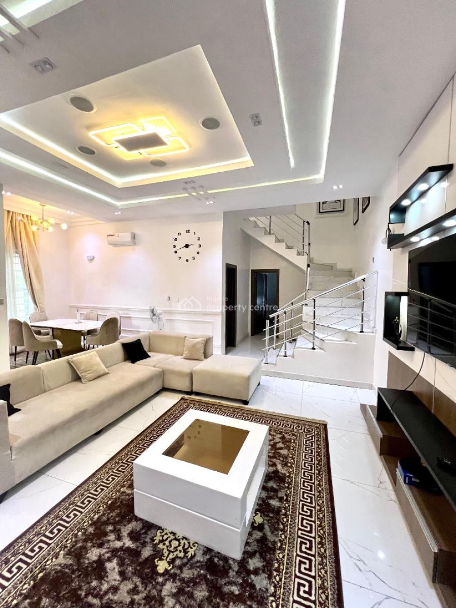 Privately Gated 4 Bedroom Semi Detached with Snooker, Igbofon Bustop, Lekki, Lagos, Semi-detached Duplex Short Let