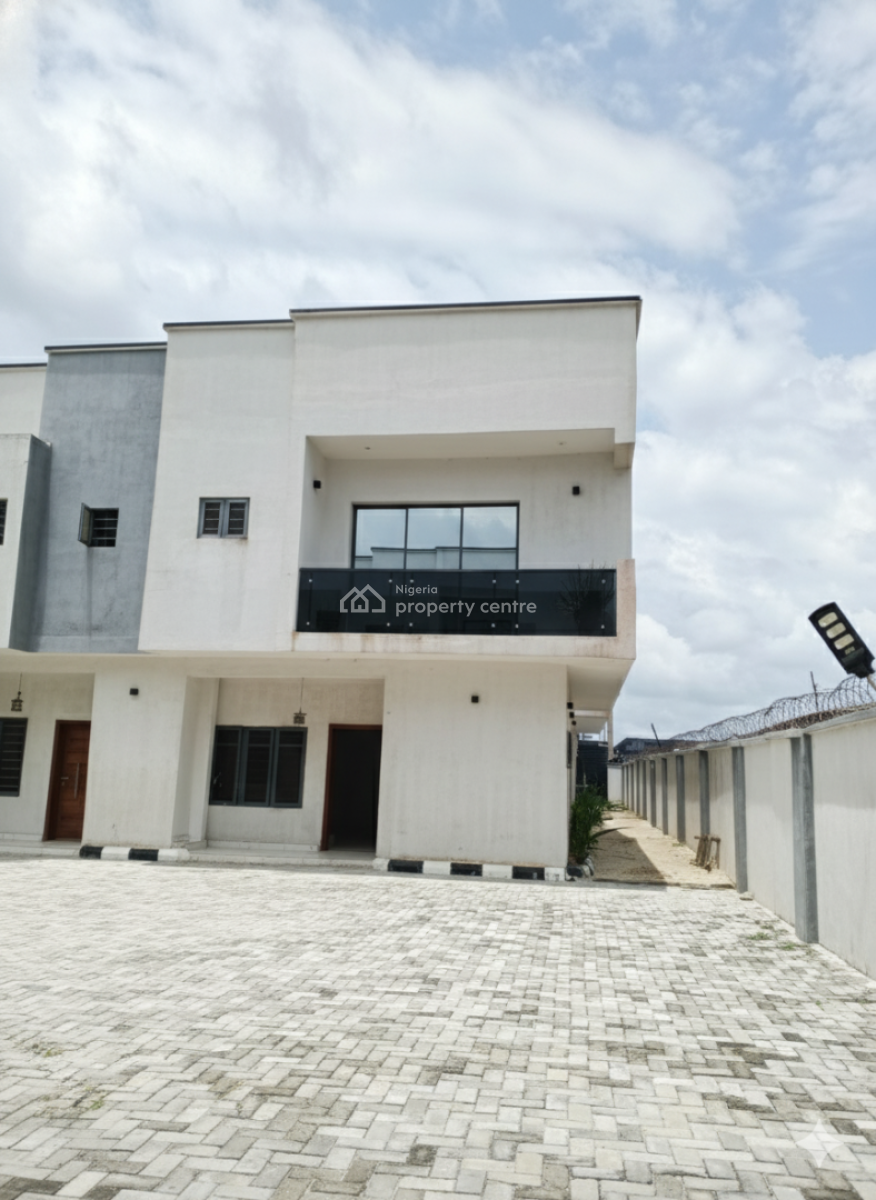Newly Built 3 Bedroom Terrace Duplex + Bq with Excellent Facilities, Kanmi Oyegunle Lane, Inside Greenwood Park Estate, Abijo Gra 2nd Gate, Abijo, Lekki, Lagos, Terraced Duplex for Rent