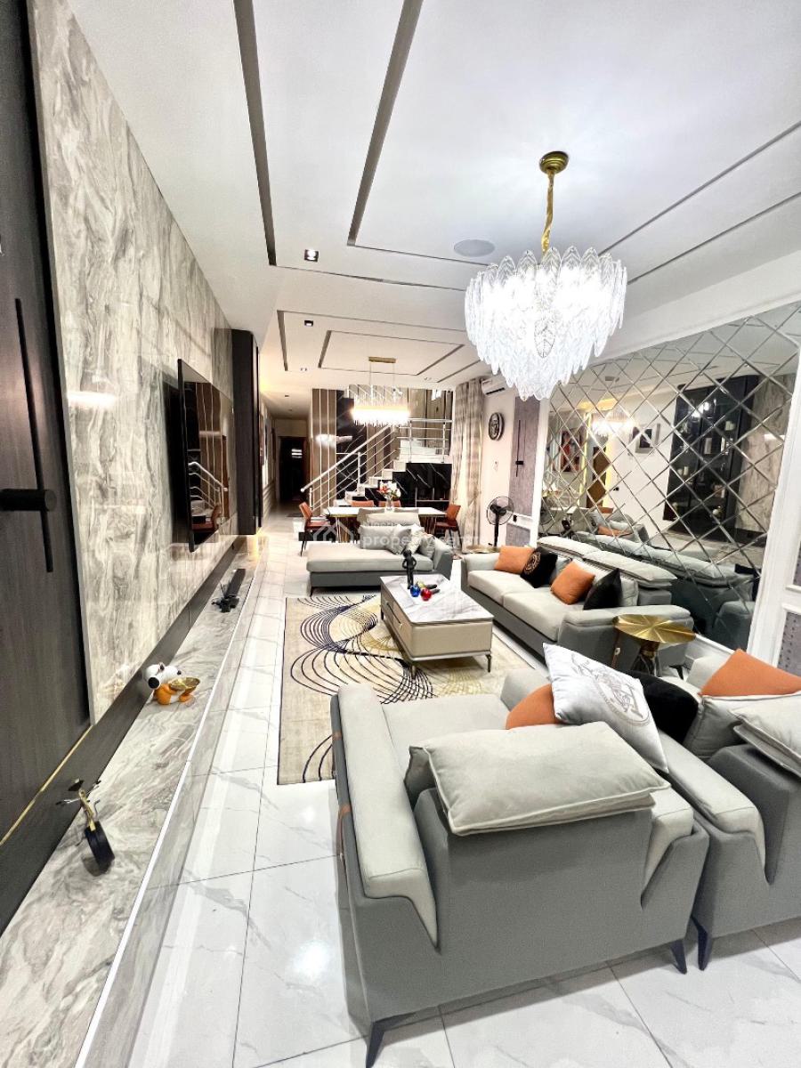 Privately Gated  4 Bedroom (self Compound) with Ps5  Fully Serviced, Orchid Road, Lekki, Lagos, Semi-detached Duplex Short Let