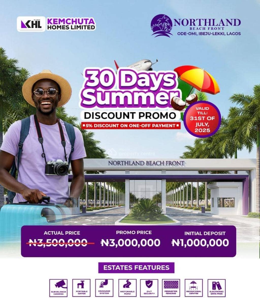 Waterfront Properties with Instant Allocation, Northlandtty, Ode Omi, Ibeju Lekki, Lagos, Residential Land for Sale