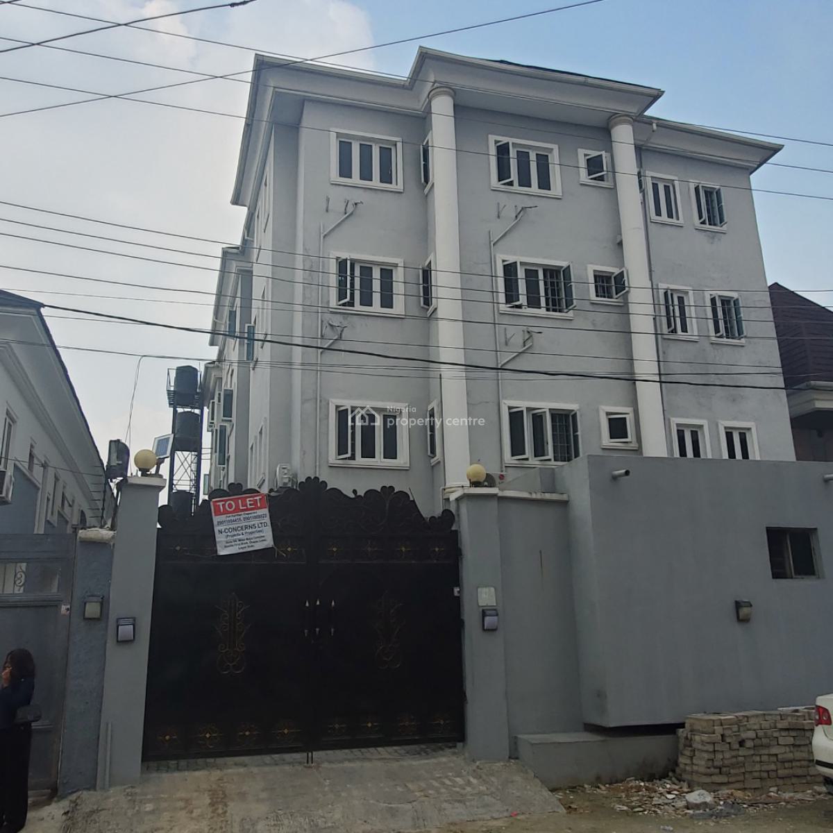 Exquisite 3 Bedroom Flat Within a Secured Environment, Osapa, Lekki, Lagos, Flat / Apartment for Rent