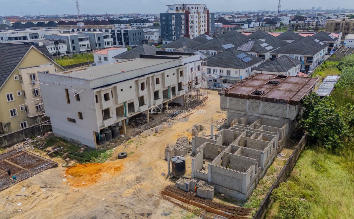 Most Secured 3 Bedroom Maisonette with Bq (shell), Osapa, Lekki, Lagos, House for Sale