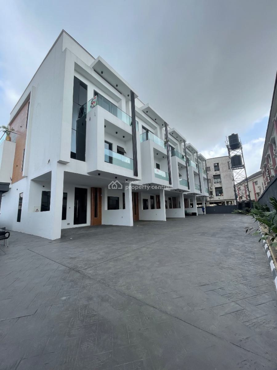 Luxury and Spacious 4 Bedroom Terrace Duplex with Pool and Bq, Osapa, Lekki, Lagos, Terraced Duplex for Sale