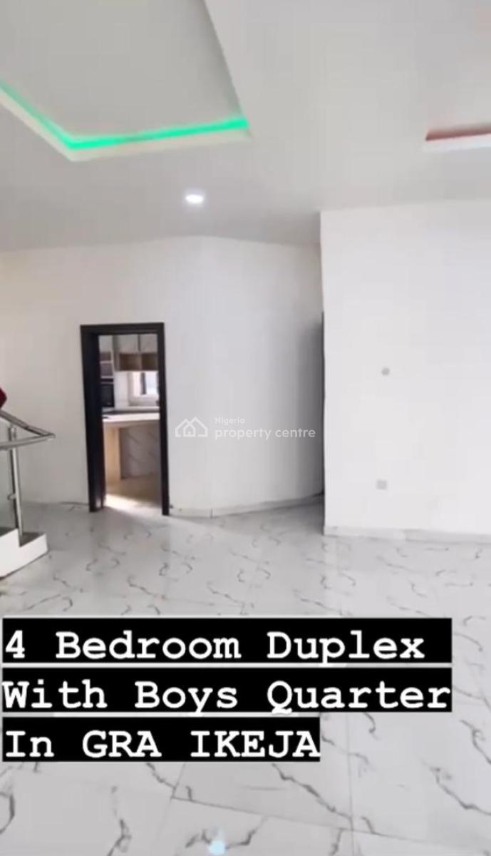 4 Bedroom Semi Detached Duplex with Bq, Ikeja Gra, Ikeja, Lagos, Semi-detached Duplex for Rent