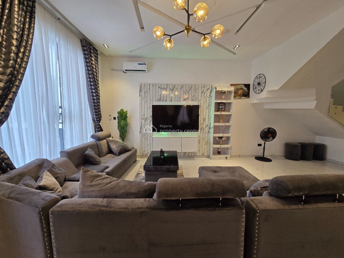 Fully Furnished & Exquisite 4 Bedroom Semi-detached Duplex with Bq, Harris Drive, Vgc, Lekki, Lagos, Semi-detached Duplex Short Let