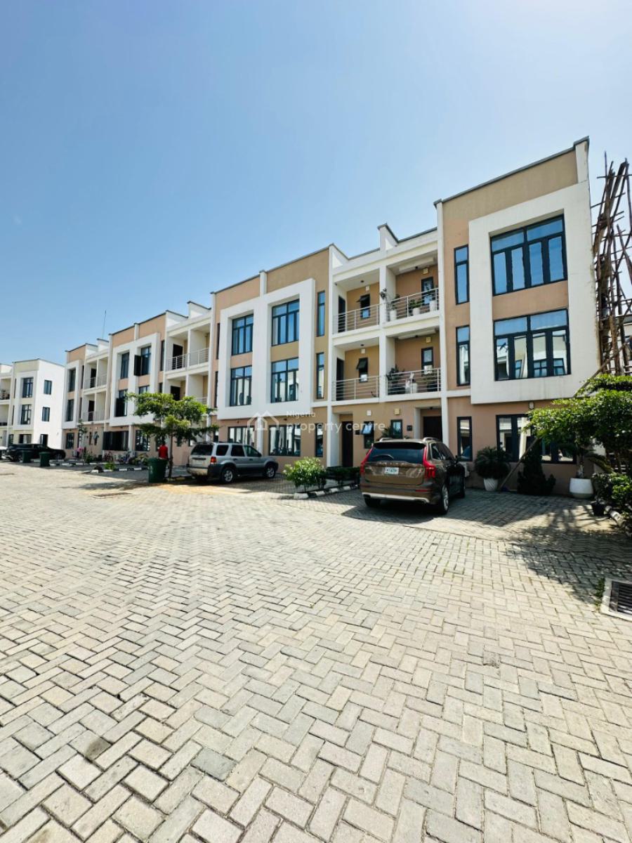 4 Bedroom Terrace Duplex with Bq, Fitted Kitchen and Solar, Ikate, Lekki, Lagos, Terraced Duplex for Rent