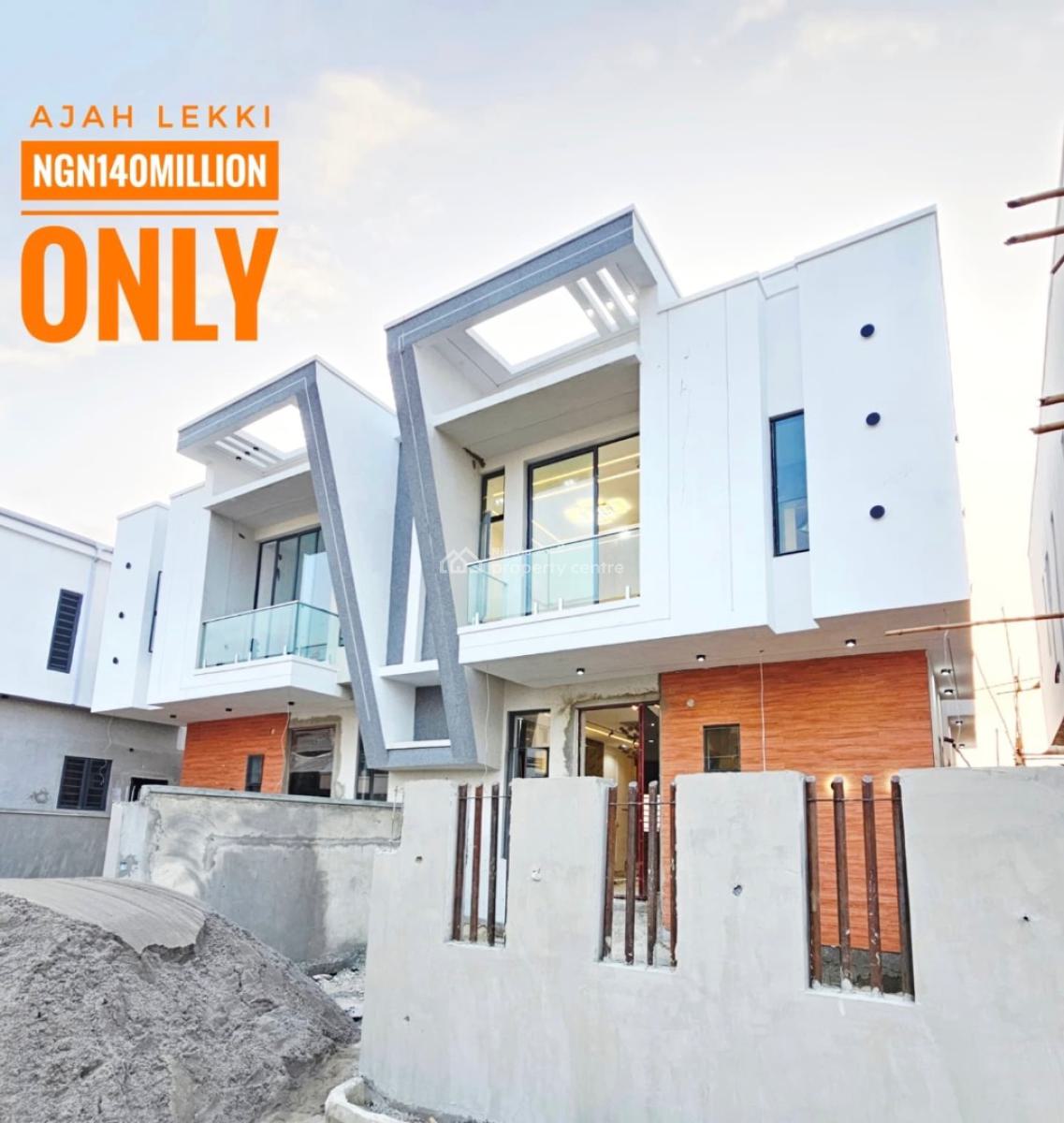 Brand New 4 Bedroom Semi Detached Duplex with Bq, Ajah, Ajah, Lagos, Semi-detached Duplex for Sale