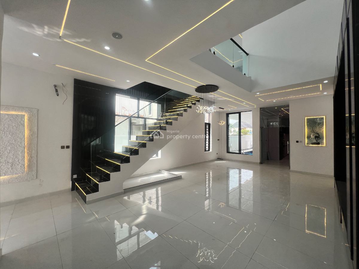 Luxury 5 Bedroom Contemporary Detached Duplex, Chevron Tollgate, Lekki, Lagos, Detached Duplex for Sale