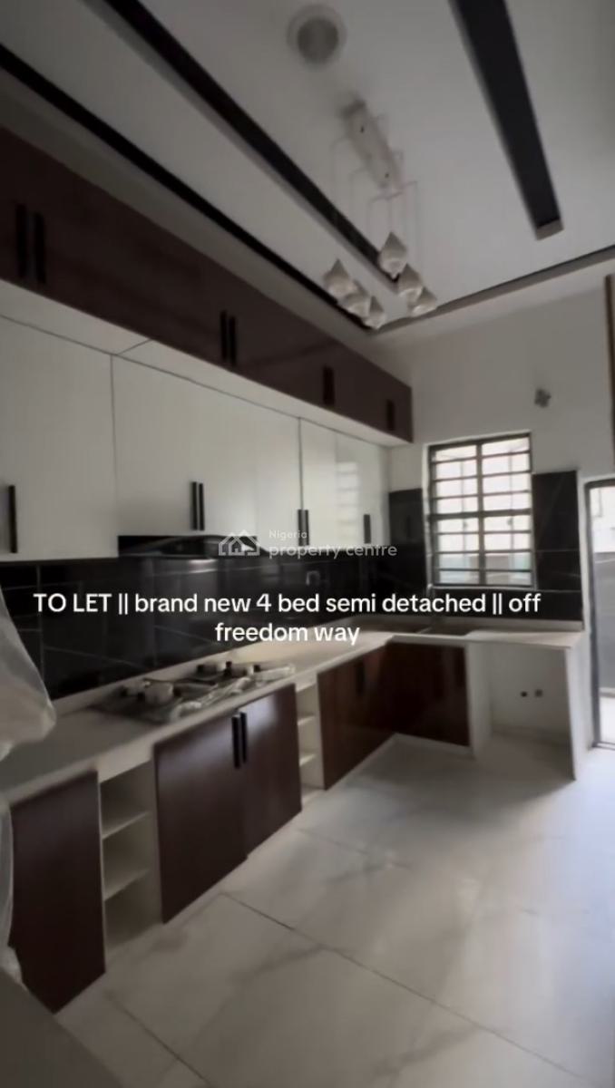 Nicely Built 4 Bedroom Semi-detached Duplex, Off Freedom Way, Ikate, Lekki, Lagos, Semi-detached Duplex for Rent