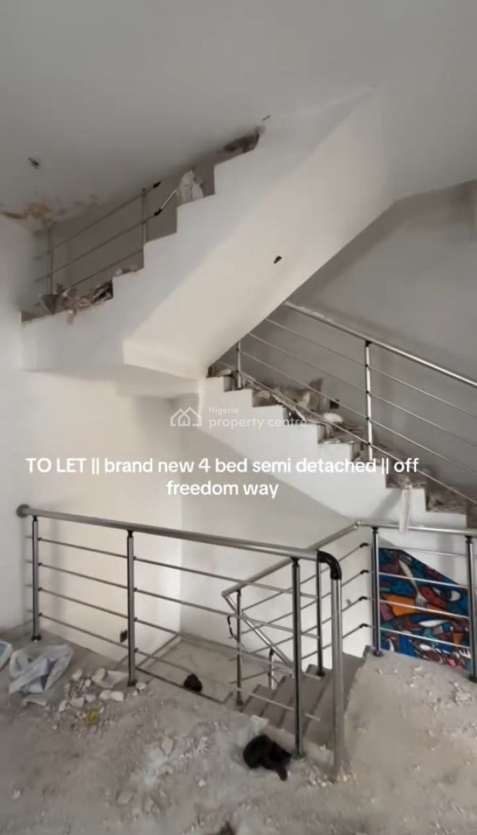 Nicely Built 4 Bedroom Semi-detached Duplex, Off Freedom Way, Ikate, Lekki, Lagos, Semi-detached Duplex for Rent