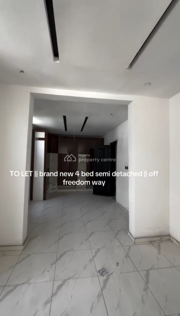 Nicely Built 4 Bedroom Semi-detached Duplex, Off Freedom Way, Ikate, Lekki, Lagos, Semi-detached Duplex for Rent