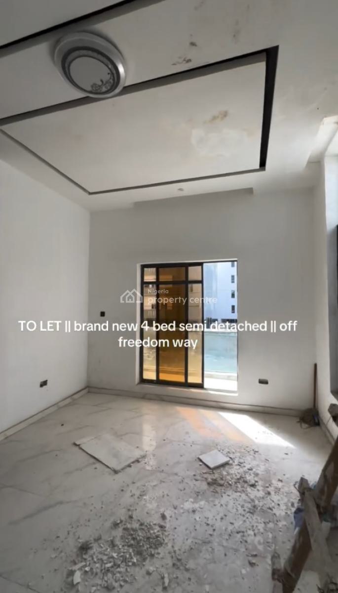 Nicely Built 4 Bedroom Semi-detached Duplex, Off Freedom Way, Ikate, Lekki, Lagos, Semi-detached Duplex for Rent