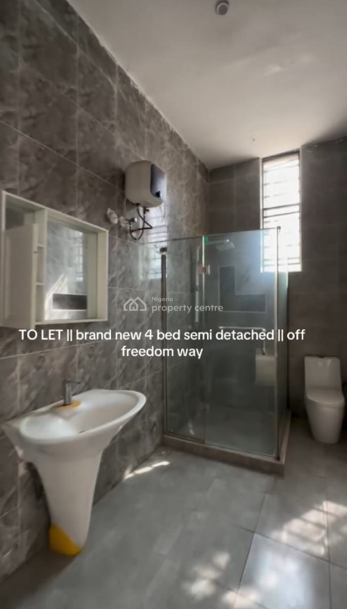 Nicely Built 4 Bedroom Semi-detached Duplex, Off Freedom Way, Ikate, Lekki, Lagos, Semi-detached Duplex for Rent