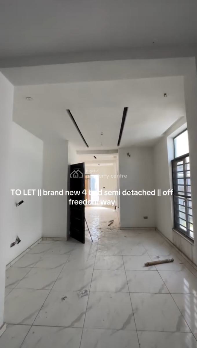 Nicely Built 4 Bedroom Semi-detached Duplex, Off Freedom Way, Ikate, Lekki, Lagos, Semi-detached Duplex for Rent