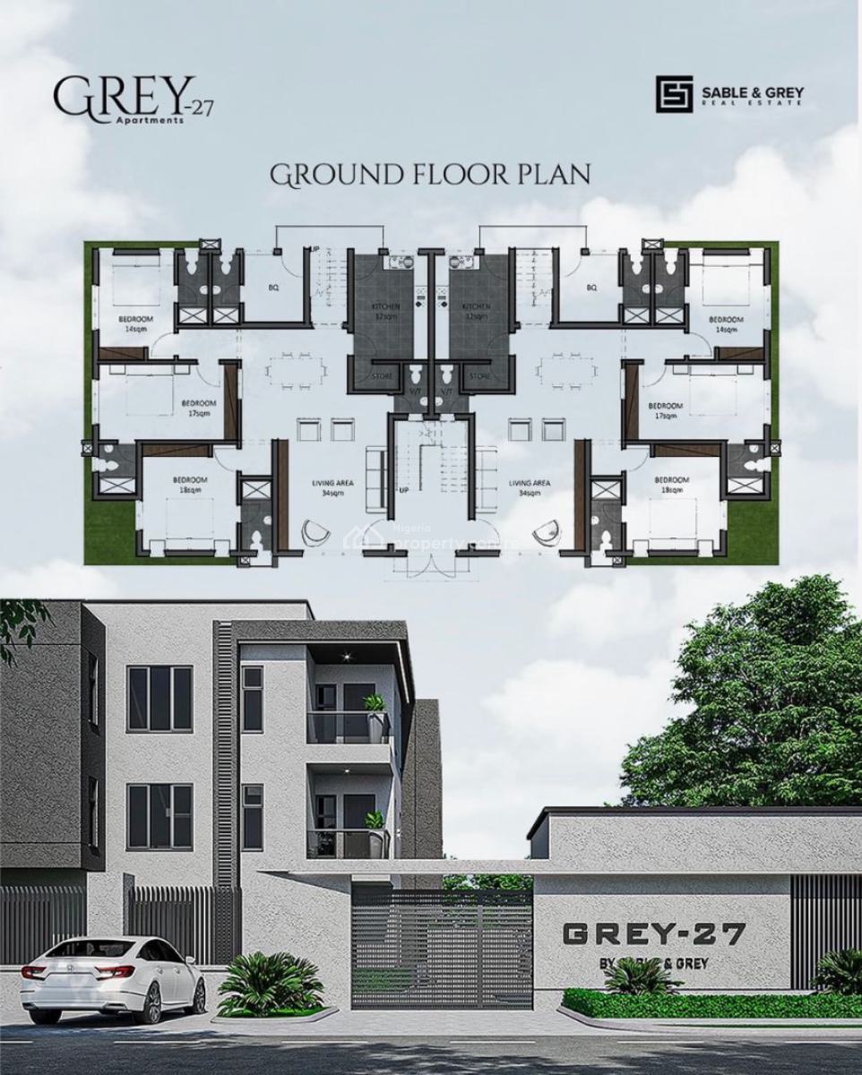 3 Bedrooms + Bq Apartments, Wuye, Abuja, Block of Flats for Sale