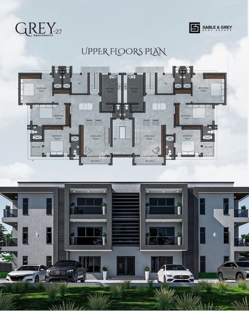 3 Bedrooms + Bq Apartments, Wuye, Abuja, Block of Flats for Sale