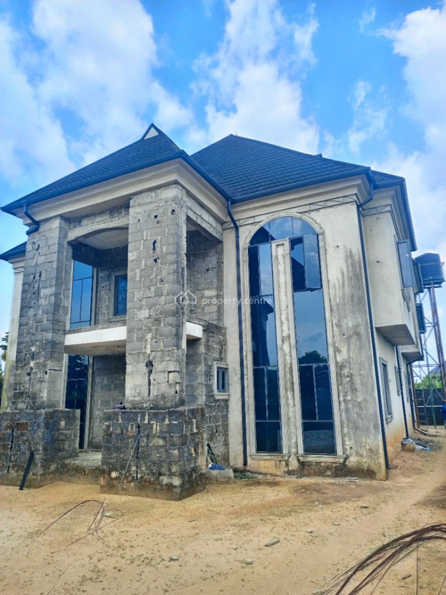 95% Completed 5 Bedroom Fully Detached Duplex with Security House., Eneka, Port Harcourt, Rivers, Detached Duplex for Sale