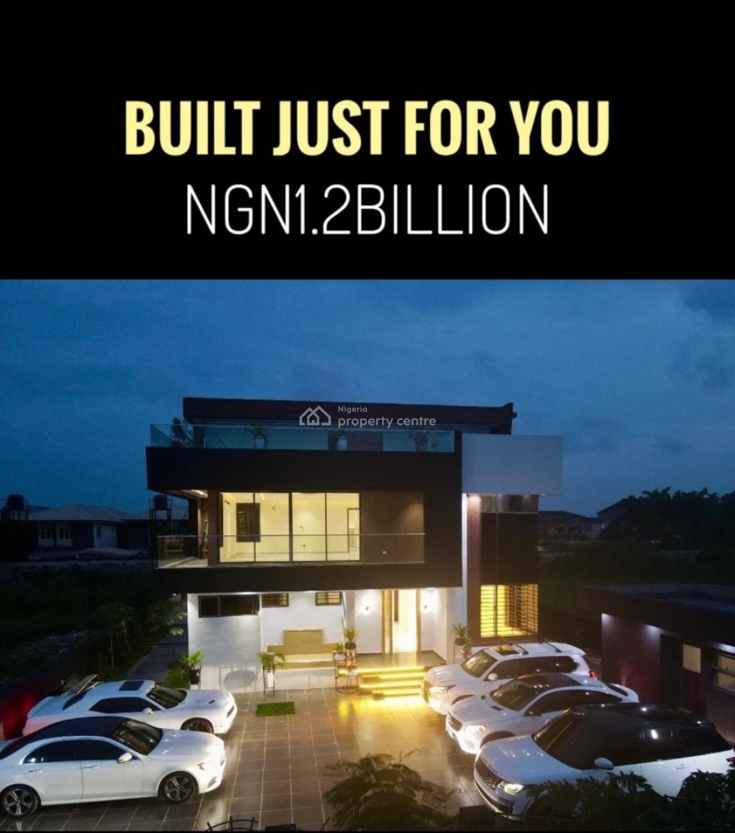 Stunning 5 Bedroom Detached Duplex with Bq, Royal Gardens, Ajah, Lagos, Detached Duplex for Sale