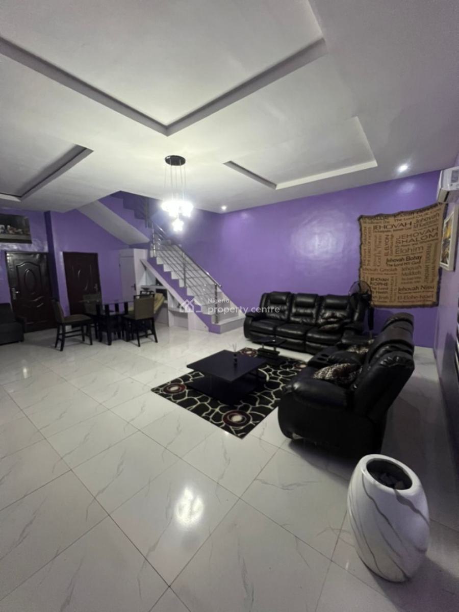 Full Furnishe 4 Bedroom Semi Detached with an Inverter 24 Hours Light, Atlantic Estate, Ajah, Lagos, Semi-detached Duplex for Sale