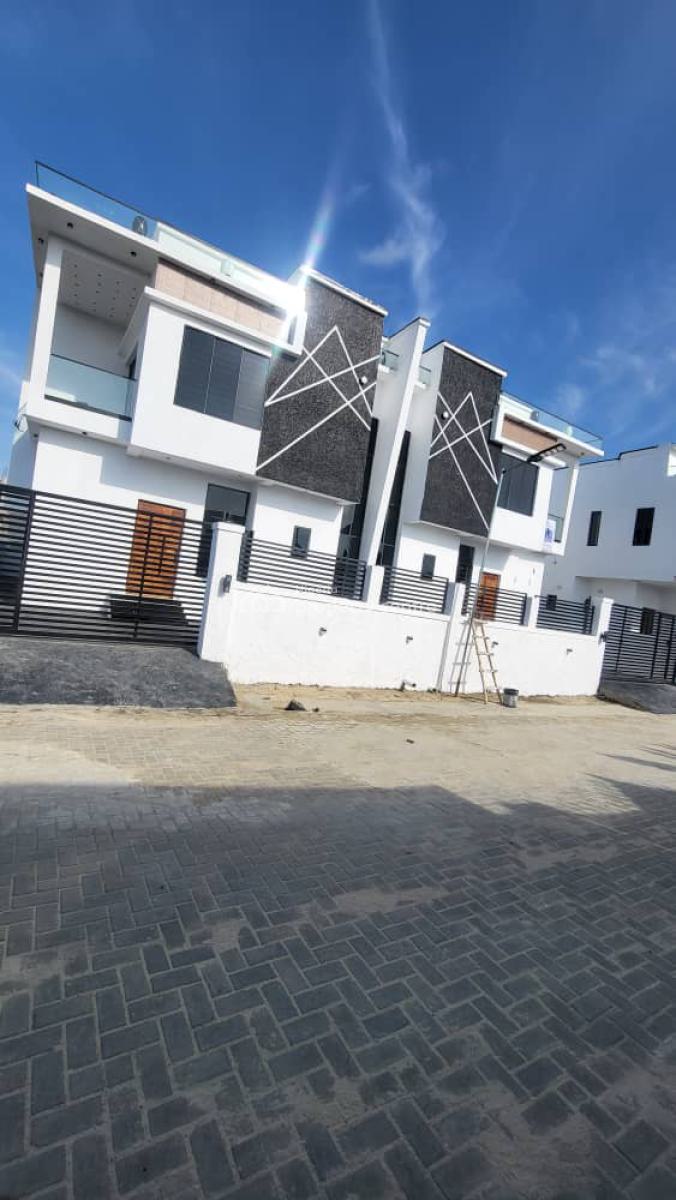 Well Built 4brm Semi Detached Duplex with a Bq, Abraham Adesanya Ajah, Ajah, Lagos, Semi-detached Duplex for Sale