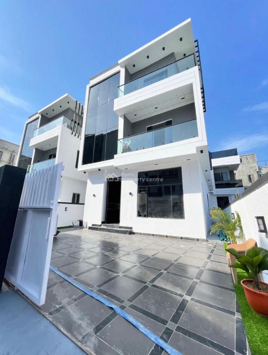 Stunning 5 Bedroom Fully Detached Duplex with a Room Bq, Rooftop, Ologolo, Lekki, Lagos, Detached Duplex for Sale