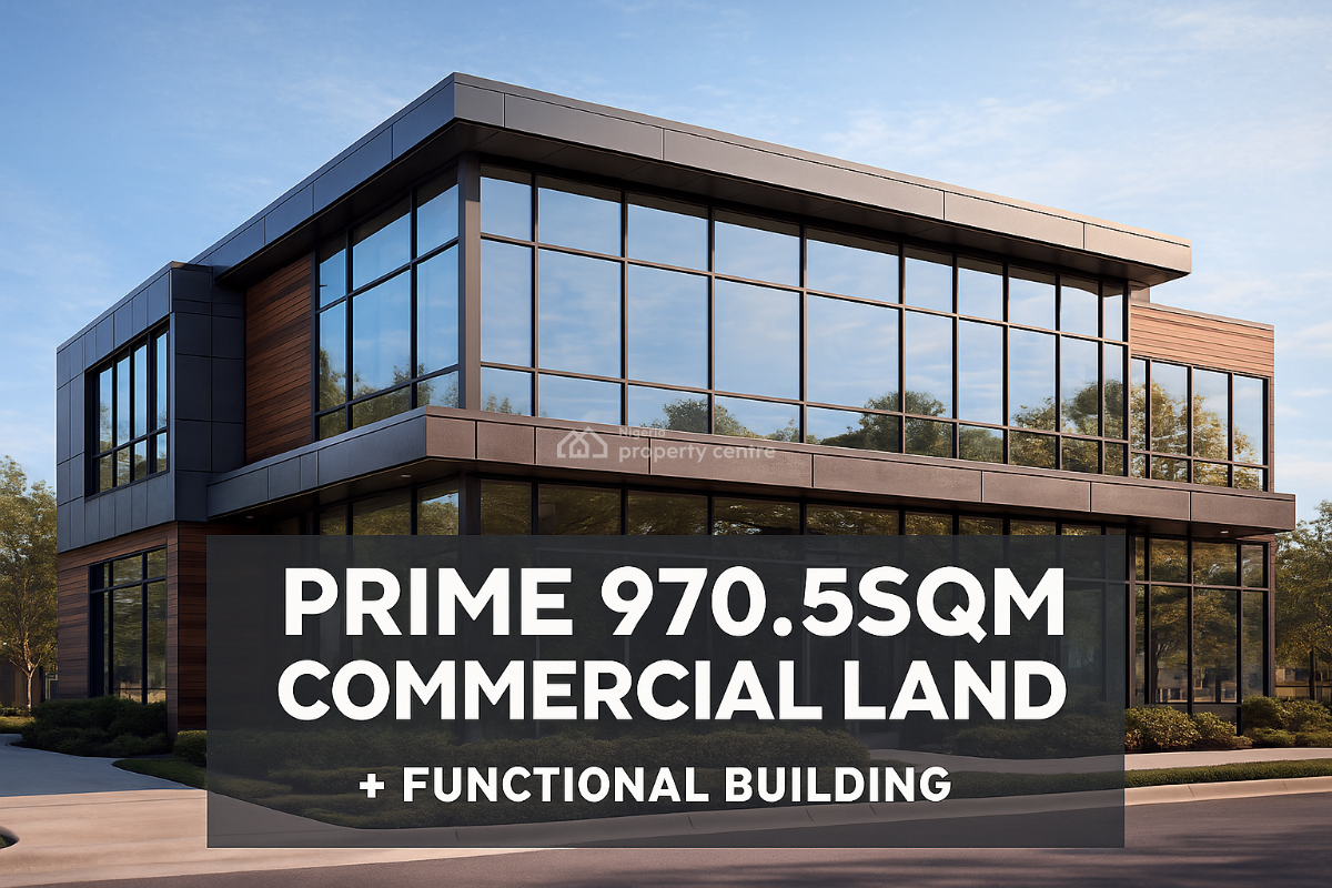 Prime 970.5sqm Commercial Land + Functional Building, Off Ajose Adeogun, Victoria Island (vi), Lagos, Commercial Property for Sale
