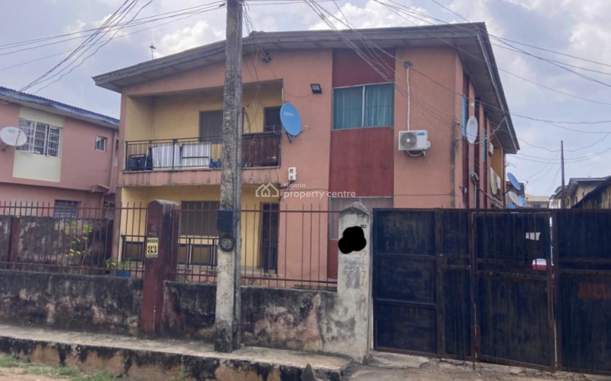 a Block of 4 Units of 2 Bedroom Flat with 2 Bedroom Bq, Off Oshola Street, Ogba, Ikeja, Lagos, Block of Flats for Sale