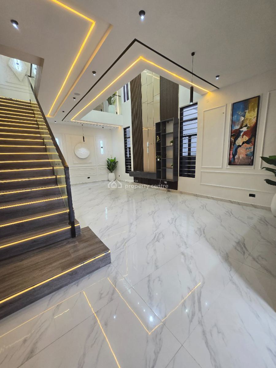 Royal Crest Duplex -- 5- Bedroom Masterpiece  No Agency , No Hidden Fee, Ifeanyi Akueche Street Lekki Palm City Ajah, Ajah, Lagos, Detached Bungalow for Sale