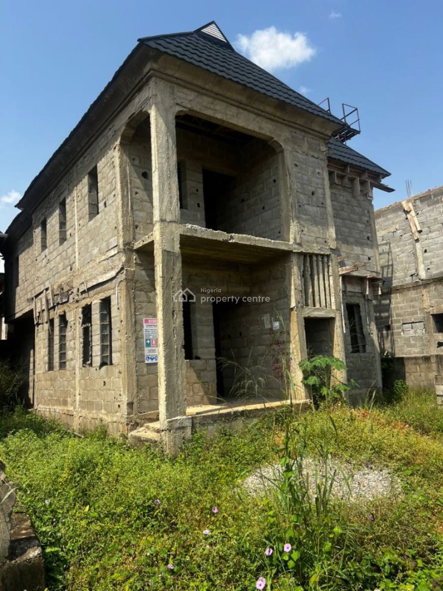 Carcass Built 4 Bedroom Fully Detached Duplex, Progress Estate By Dayo Kuye Street, New Oko-oba, Agege, Lagos, Detached Duplex for Sale