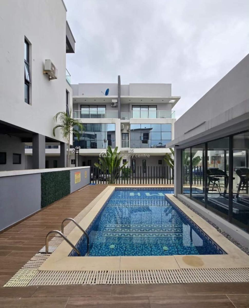 Well Finished Serviced 4 Bedroom Terrace with a Room Bq, Ikate Elegushi, Lekki, Lagos, Terraced Duplex for Rent