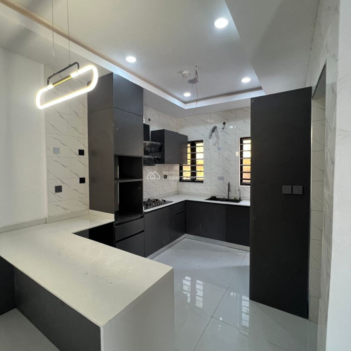 New 4bedroom Fully Detached Duplex with Pool, Crown Estate, Sangotedo, Ajah, Lagos, Detached Duplex for Rent