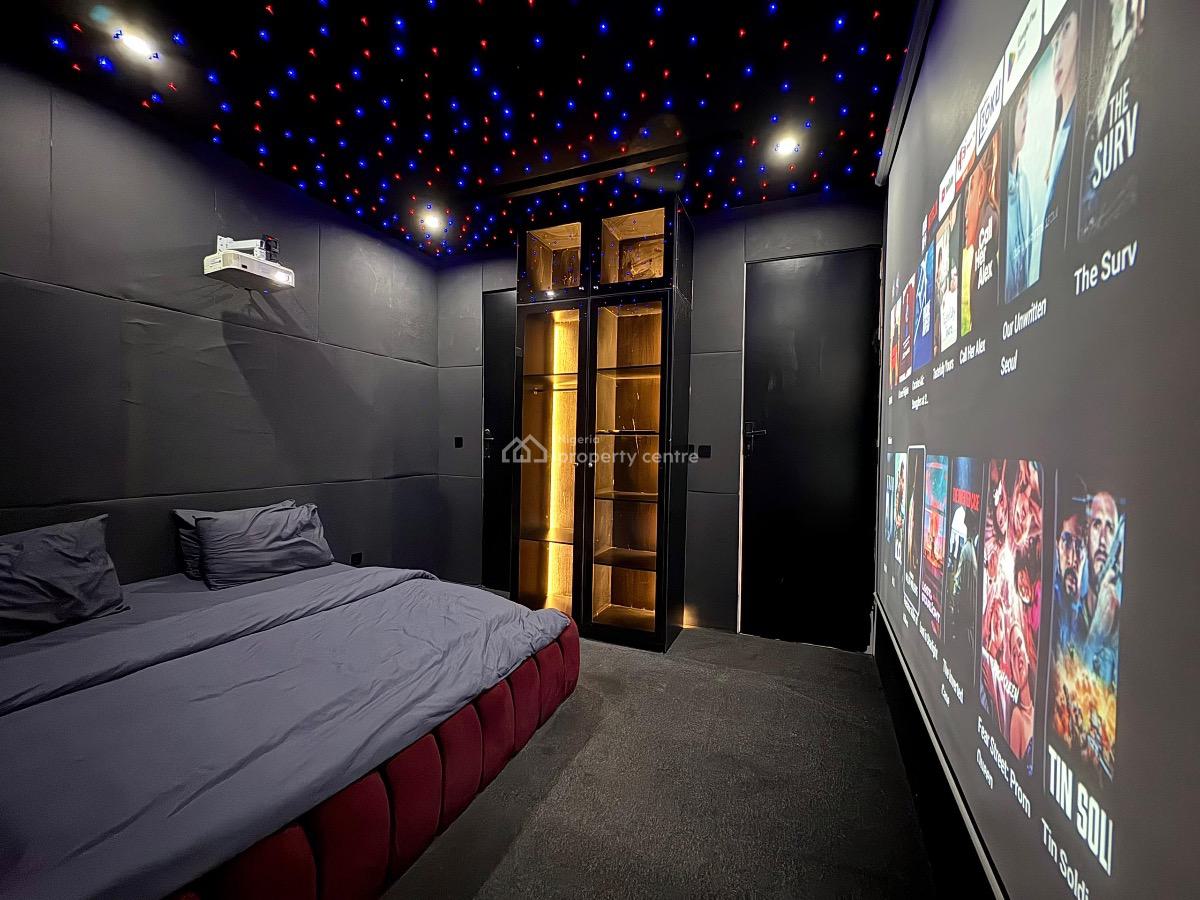 Luxury Cinematic 3 Bedroom Apartment with Pool, Gym, Ps5 and Snooker, Marie Acme Apartments, Lekki Phase 1, Lekki, Lagos, Flat / Apartment Short Let