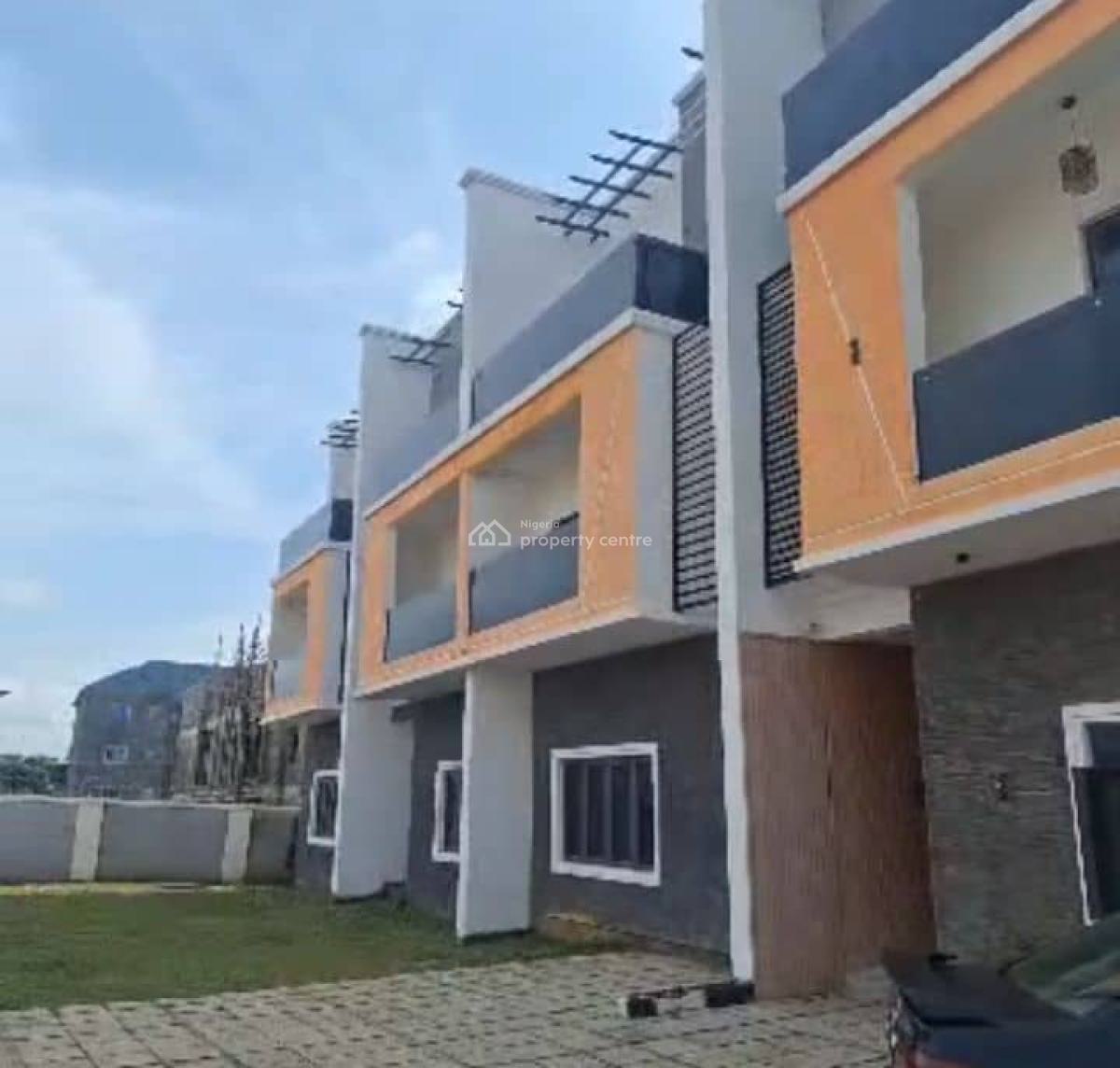 5 Bedroom Terrace Duplex (interior Carcass) with Bq, Life Camp, Abuja, Terraced Duplex for Sale