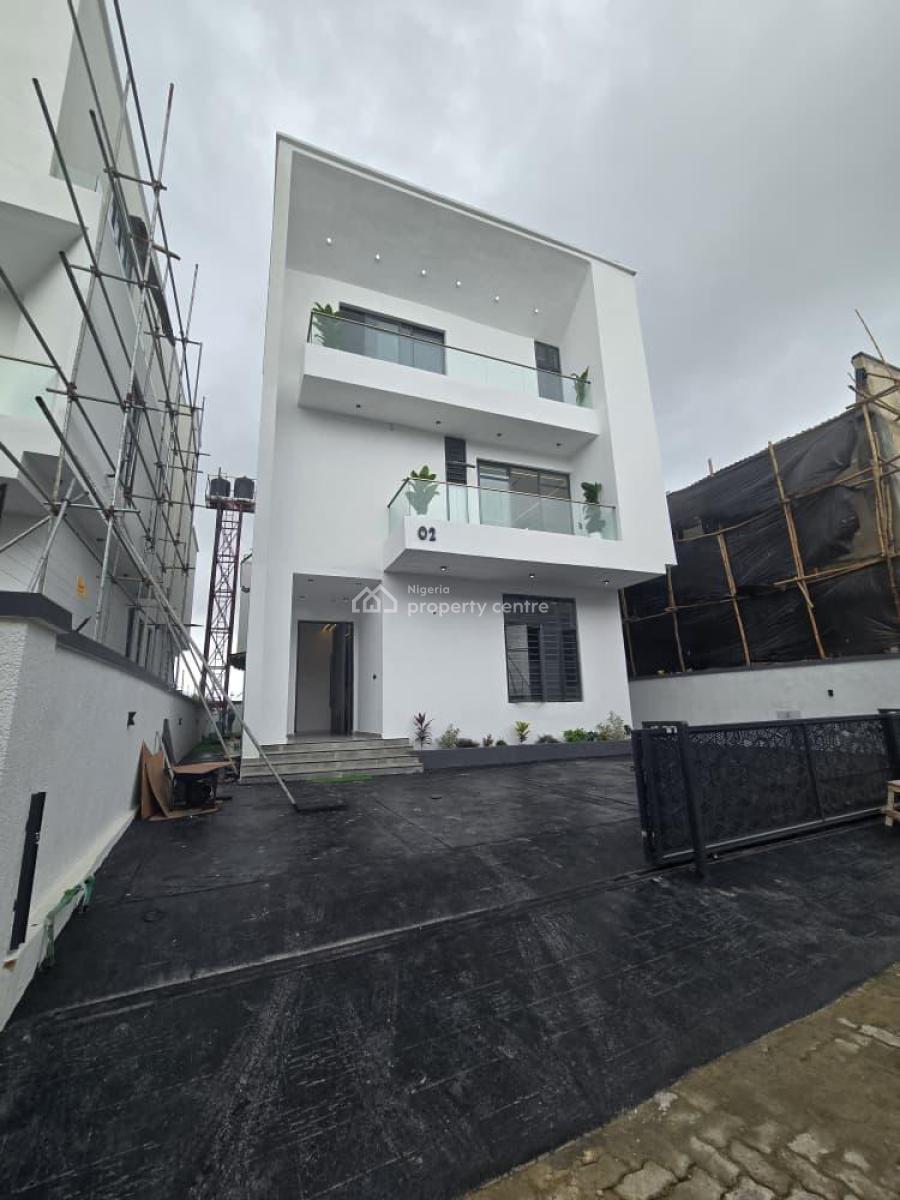 Magnificent 5 Bedroom Duplex with a Bq and a Pool, Chevron, Lekki, Lagos, House for Sale