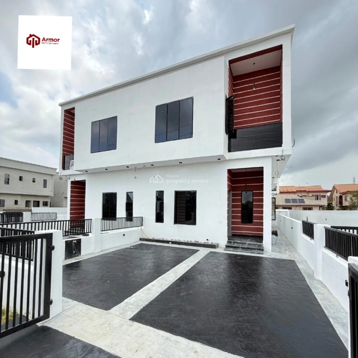 4 Bedroom Semi-detached Duplex, Sangotedo, Ajah, Lagos, Semi-detached Duplex for Sale