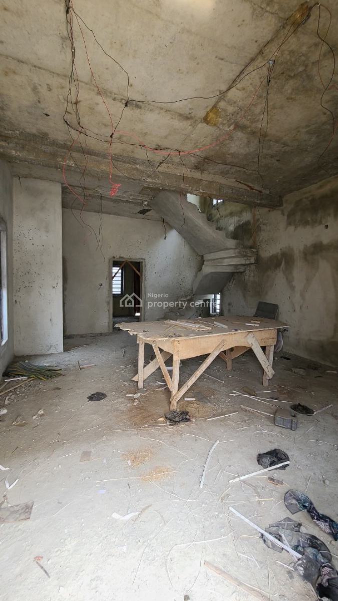 4-bedroom Carcass Fully Detached Duplex, Ikota, Lekki, Lagos, Detached Duplex for Sale
