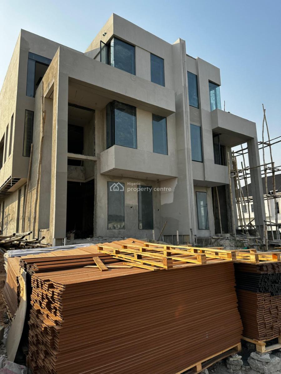 Wing 5-bedroom Carcass House, Cowrie Estate, Ikate, Lekki, Lagos, Semi-detached Duplex for Sale