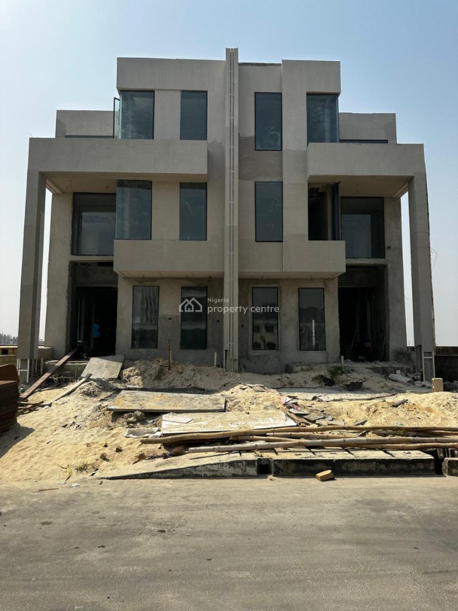 Wing 5-bedroom Carcass House, Cowrie Estate, Ikate, Lekki, Lagos, Semi-detached Duplex for Sale