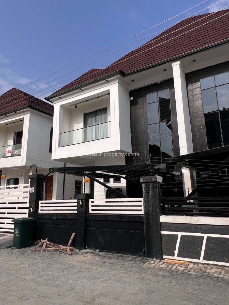 Spacious 4-bedroom Semi-detached Duplex with Bq in a Secure Estate, Ajah, Lagos, Semi-detached Duplex for Rent