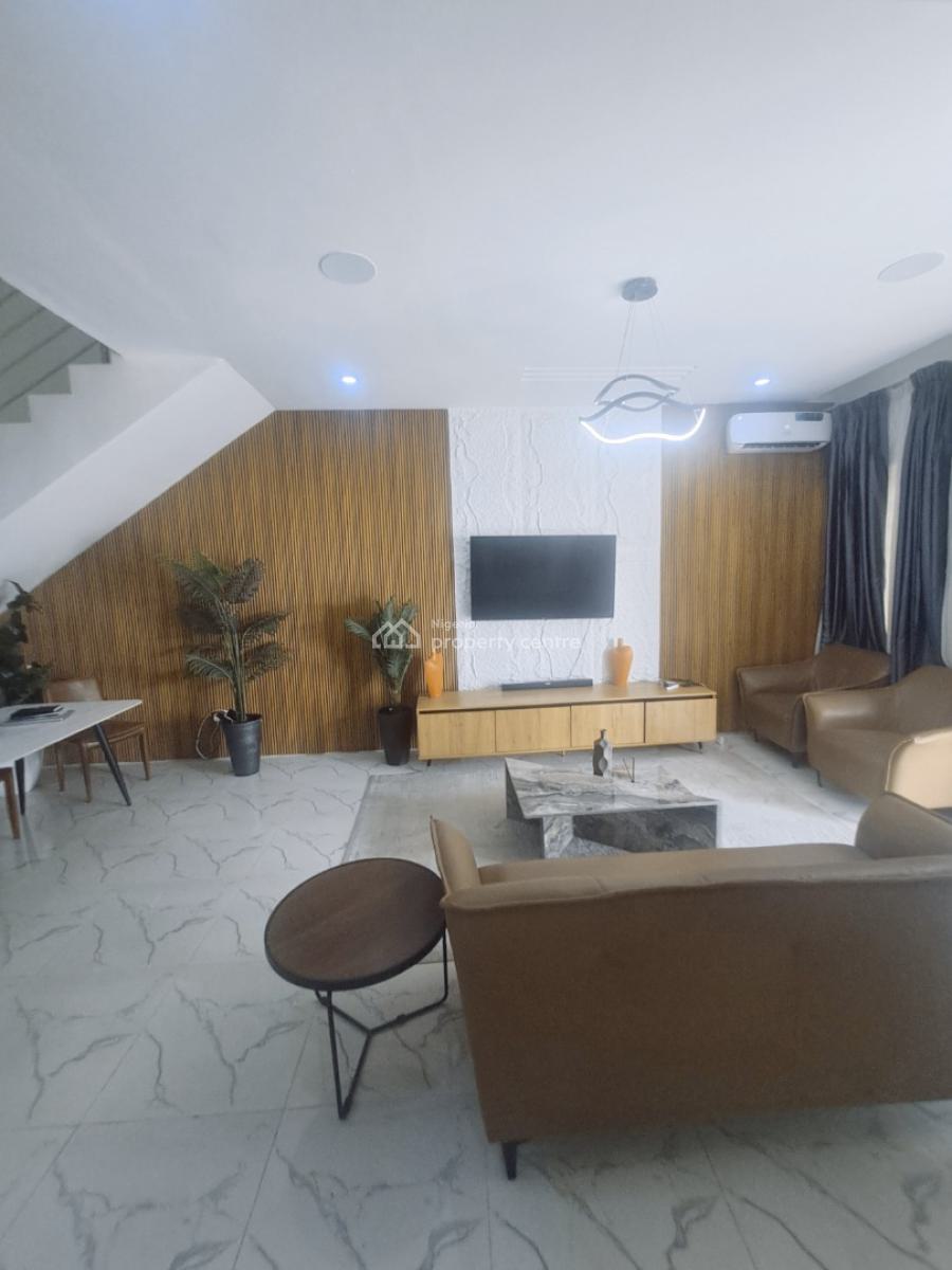 Newly Built 3 Bedroom Terrace with Bq, Inverter and Pool, Lekki, Lagos, Terraced Duplex for Sale