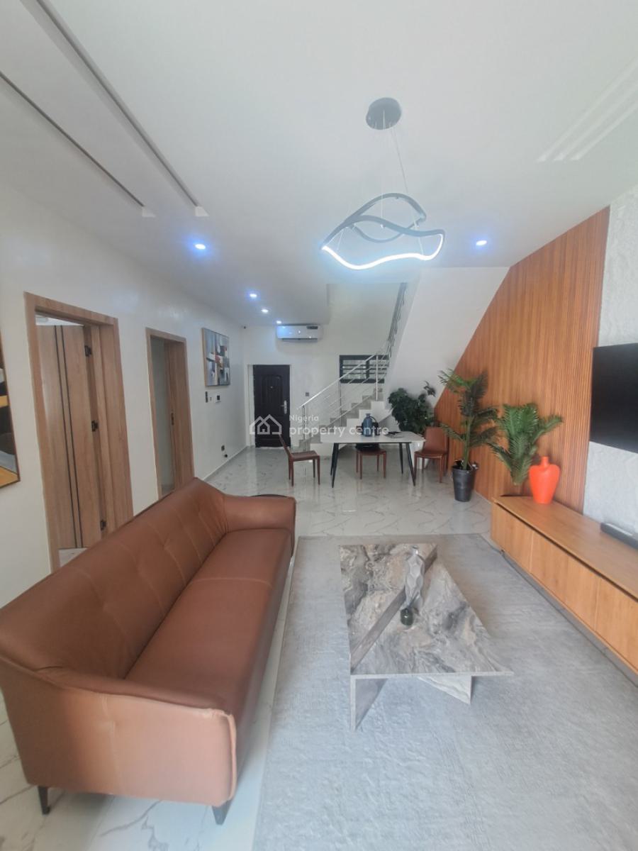 Newly Built 3 Bedroom Terrace with Bq, Inverter and Pool, Lekki, Lagos, Terraced Duplex for Sale