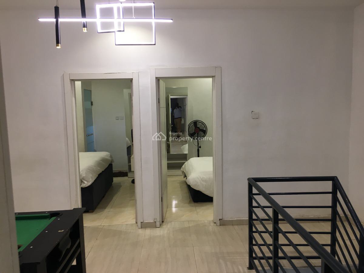 Fully Furnished 3 Bedrooms Terrace Duplex with Snooker, Off Igbogbo Road, Ebute, Ikorodu, Lagos, Terraced Duplex Short Let