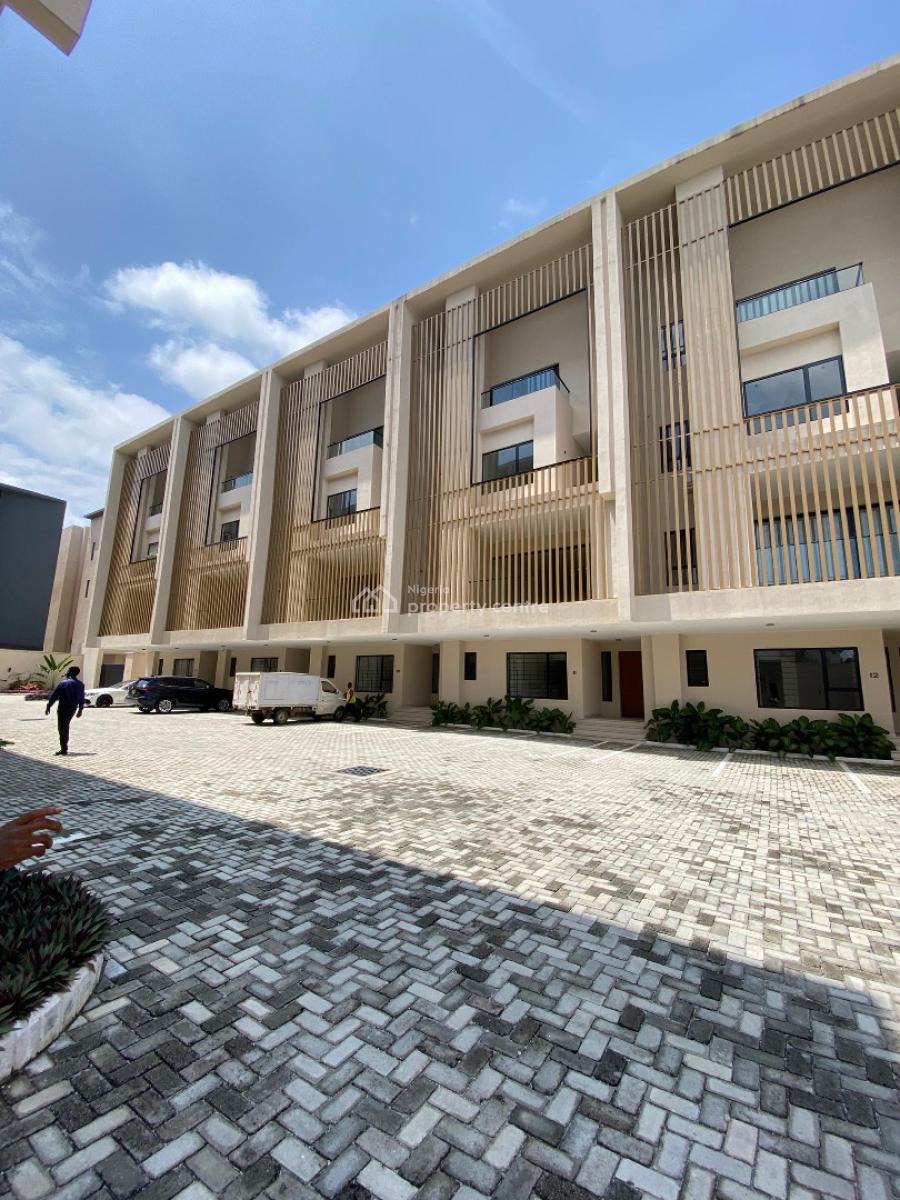 Luxury 5 Bedroom Terrace Duplex with Elevator, Pool, 2 Bqs, Banana Island, Ikoyi, Lagos, Terraced Duplex for Sale